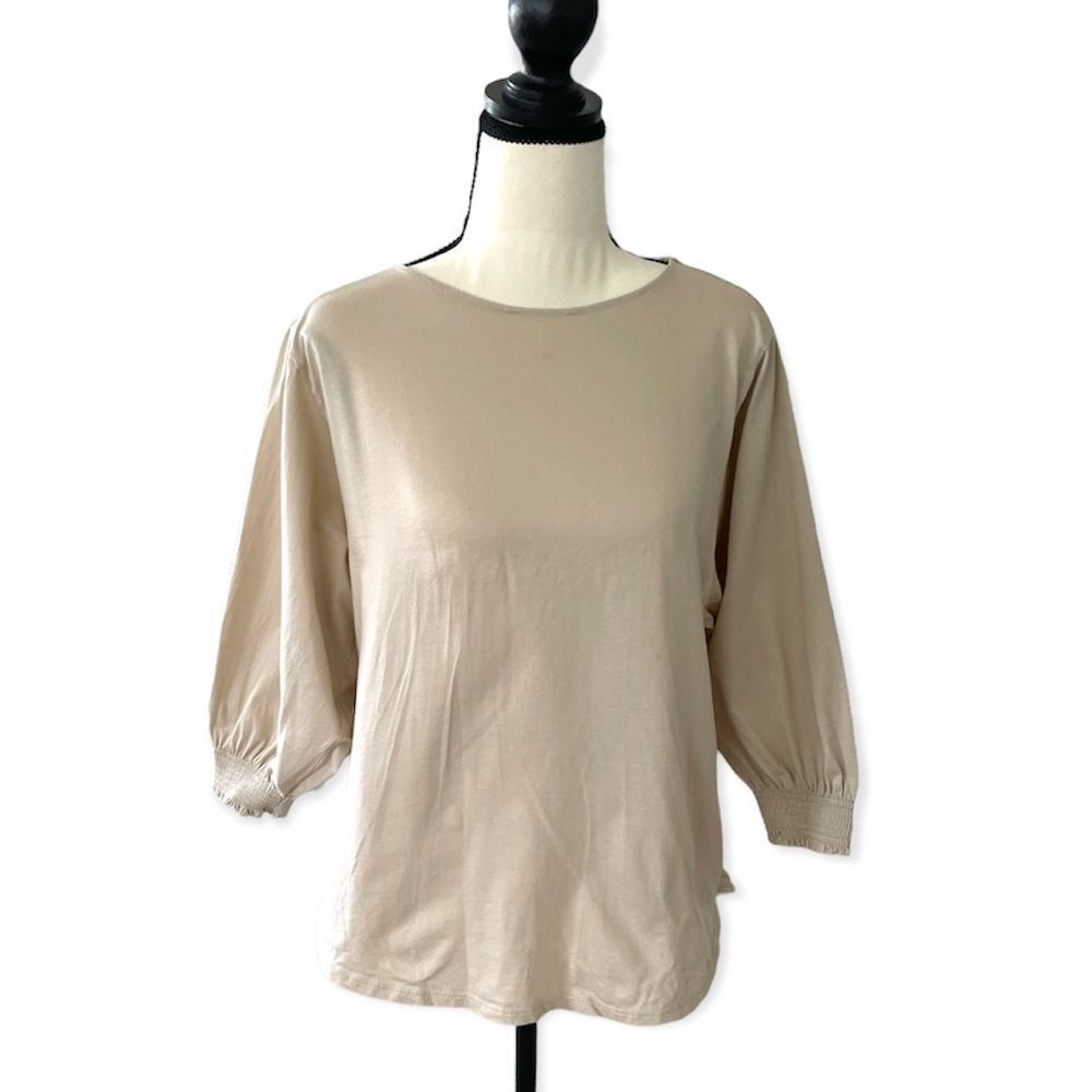 UNIQLO 100% Cotton 3/4 Sleeve Shirt